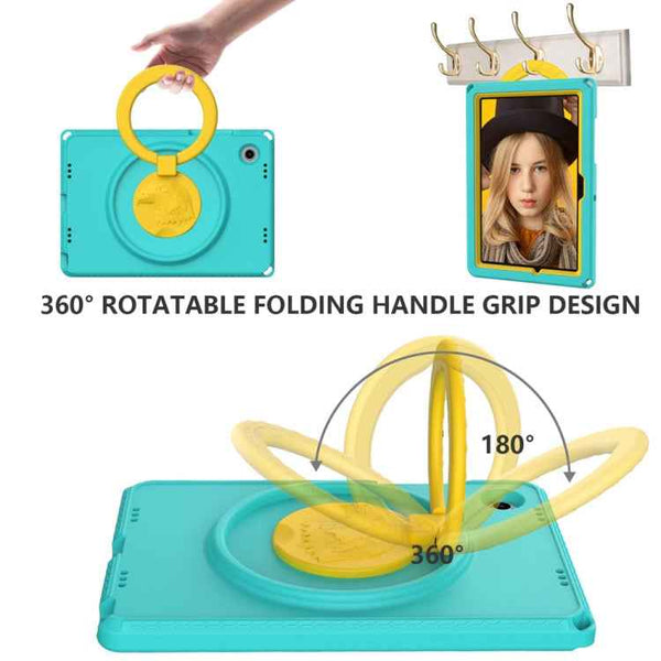 For Samsung Galaxy Tab A8 10.5 2021 EVA + PC Shockproof Tablet Case with Waterproof Frame(Glacier Green)