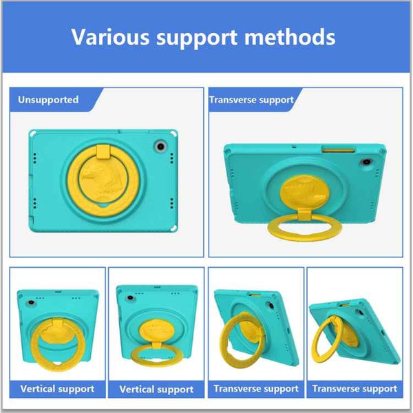 For Samsung Galaxy Tab A8 10.5 2021 EVA + PC Shockproof Tablet Case with Waterproof Frame(Glacier Green)