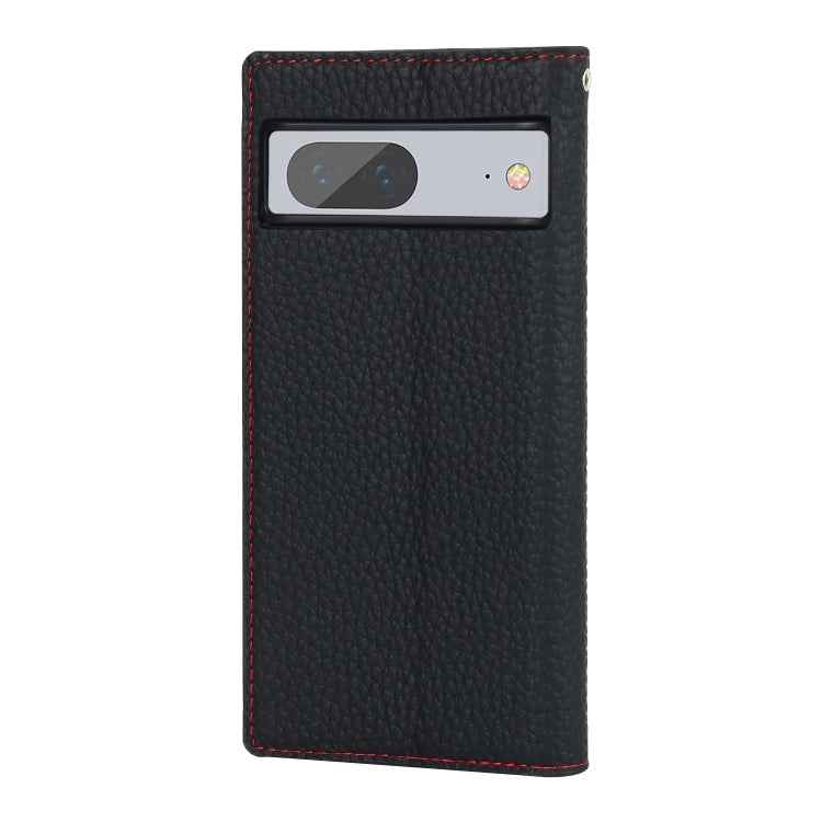 Litchi Texture Genuine Leather Phone Case, For Google Pixel 7 5G
