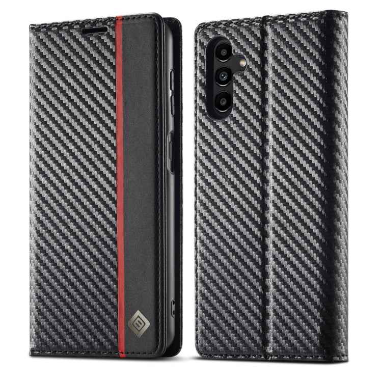 LC.IMEEKE Carbon Fiber Leather Phone Case, For Google Pixel 6a, For Samsung Galaxy A34 5G