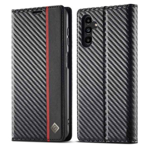 LC.IMEEKE Carbon Fiber Leather Phone Case, For Google Pixel 6a, For Samsung Galaxy A34 5G
