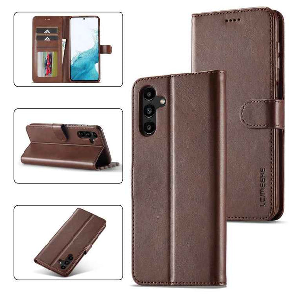 LC.IMEEKE Calf Texture Leather Phone Case, For Samsung Galaxy A34 5G
