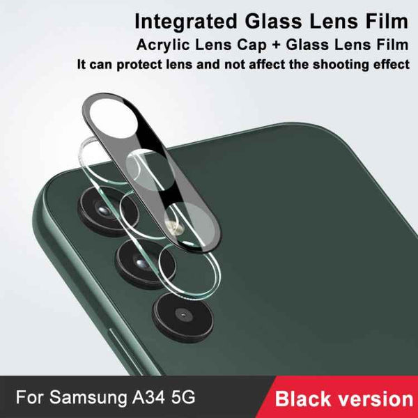 imak High Definition Integrated Glass Lens Film Black Version, For Samsung Galaxy A34 5G