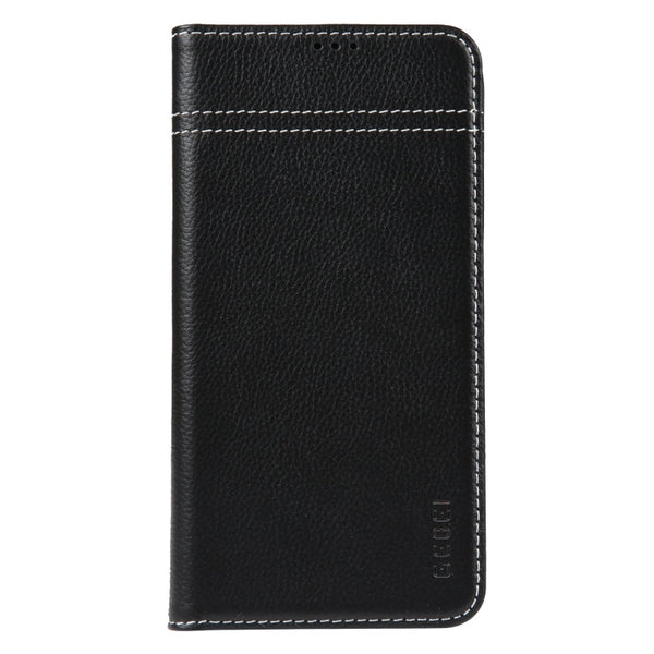 GEBEI Top-grain Horizontal Flip Leather Phone Case