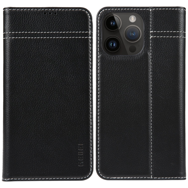 GEBEI Top-grain Horizontal Flip Leather Phone Case