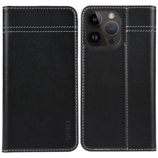 GEBEI Top-grain Horizontal Flip Leather Phone Case