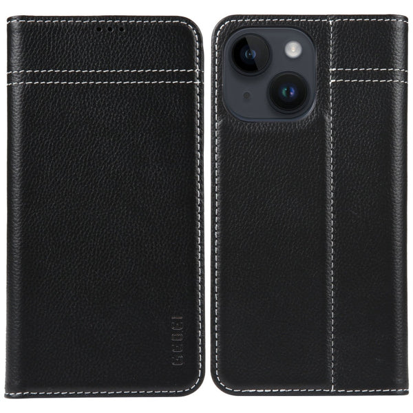 GEBEI Top-grain Horizontal Flip Leather Phone Case