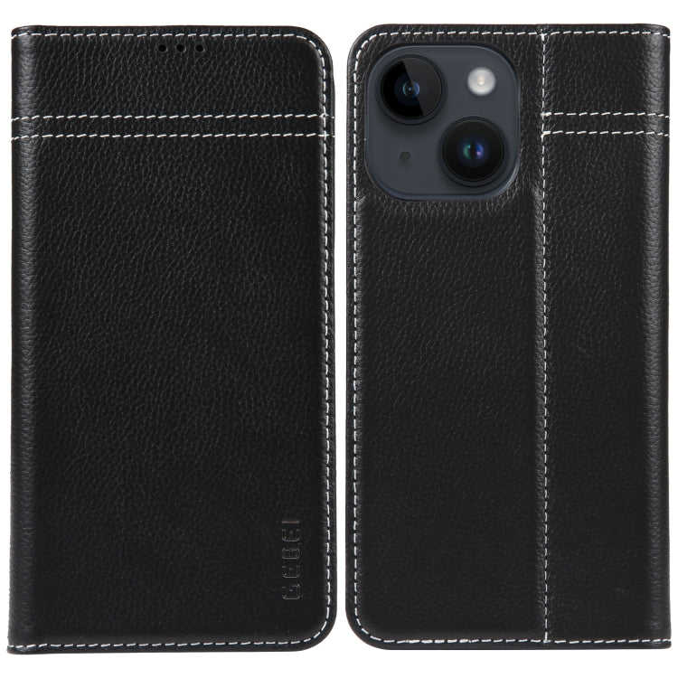 GEBEI Top-grain Horizontal Flip Leather Phone Case