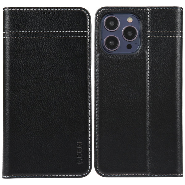 GEBEI Top-grain Horizontal Flip Leather Phone Case
