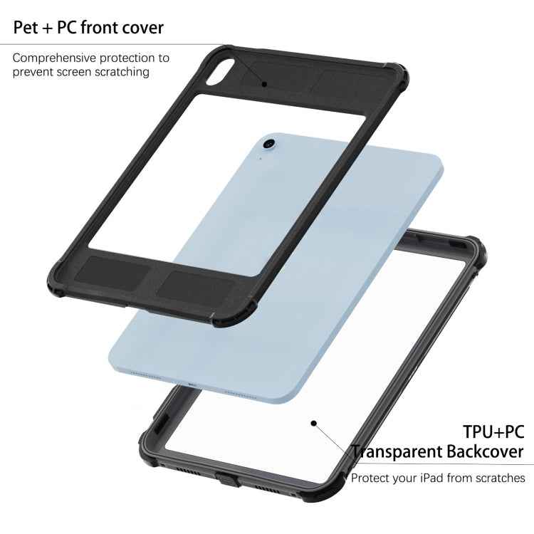 For iPad 10th Gen 10.9 2022 RedPepper Shockproof Dustproof Waterproof Tablet Case(Black)