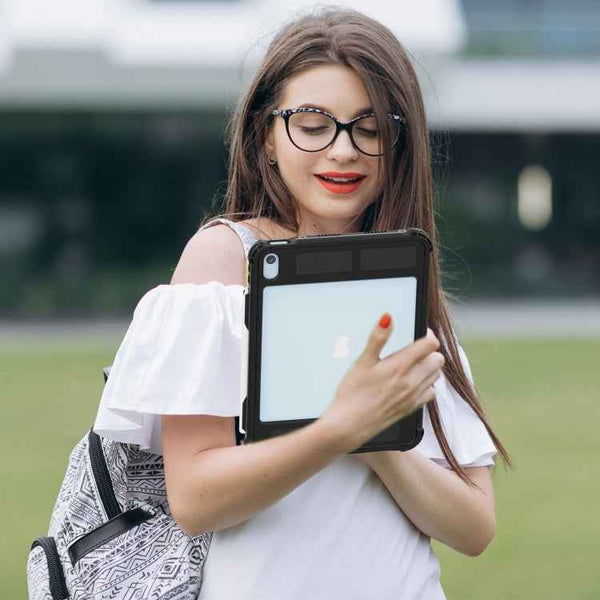 For iPad 10th Gen 10.9 2022 RedPepper Shockproof Dustproof Waterproof Tablet Case(Black)