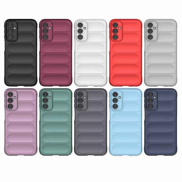 For Samsung Galaxy A24 5G / A24 4G Magic Shield TPU + Flannel Phone Case(Grey)