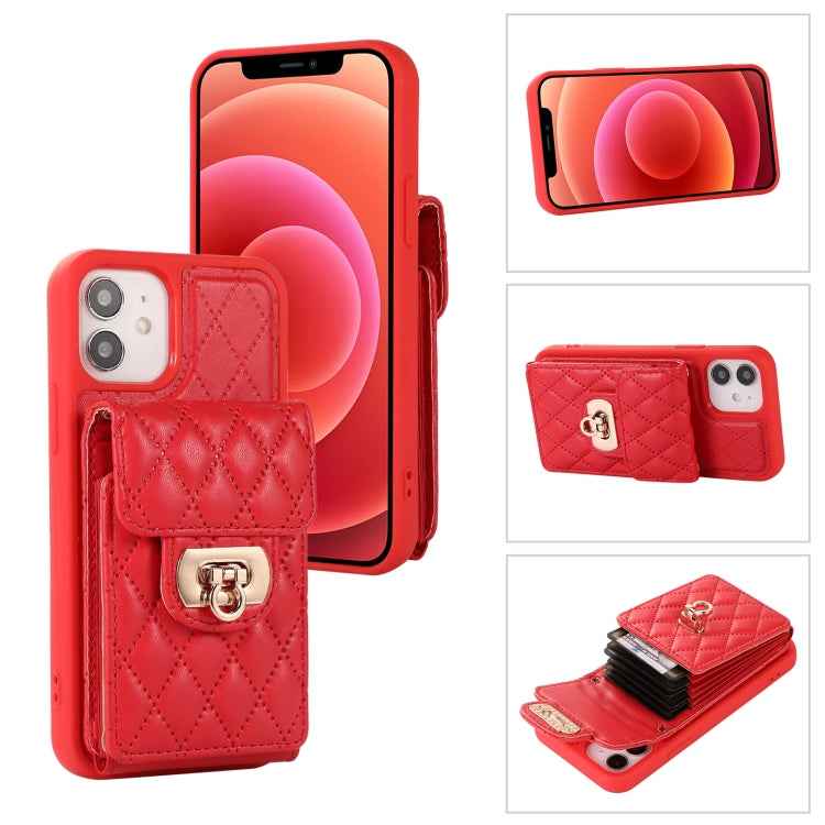 For iPhone 11 Card Slot Leather Phone Case(Red)