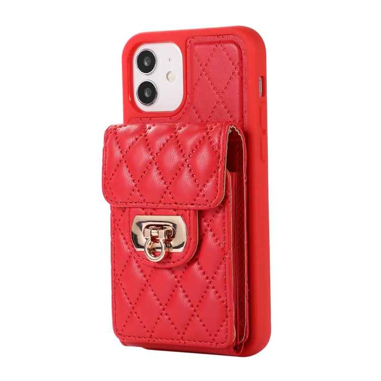For iPhone 11 Card Slot Leather Phone Case(Red)