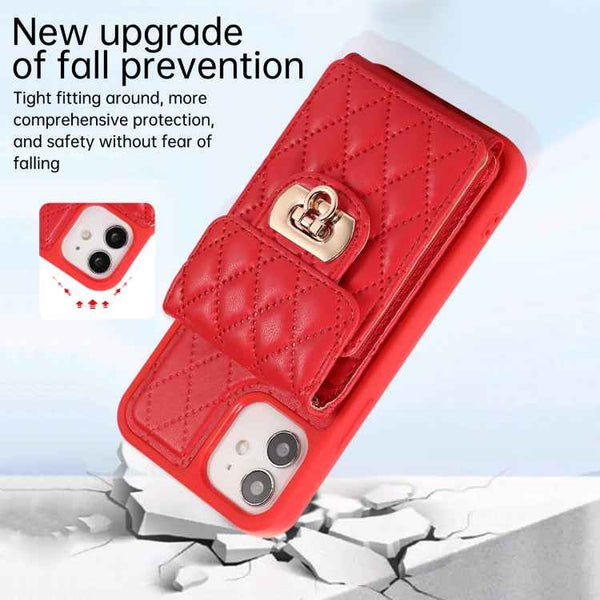 For iPhone 11 Card Slot Leather Phone Case(Red)
