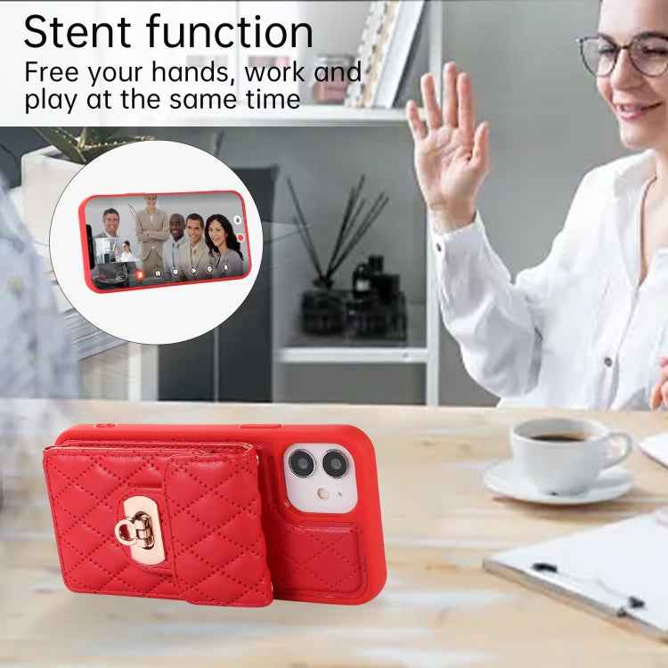 For iPhone 11 Card Slot Leather Phone Case(Red)