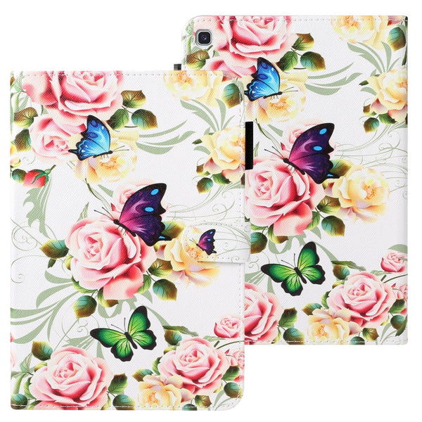 Cross Texture Painted Horizontal  Leather Case with Sleep / Wake-up Function & Card Slot & Holder & Wallet