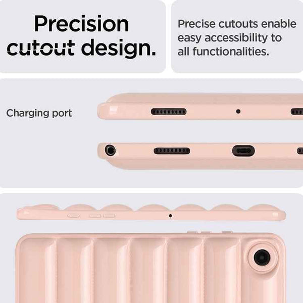 For Samsung Galaxy Tab S6 Lite P610 / P615 Eiderdown Cushion Shockproof Tablet Case(Pink)