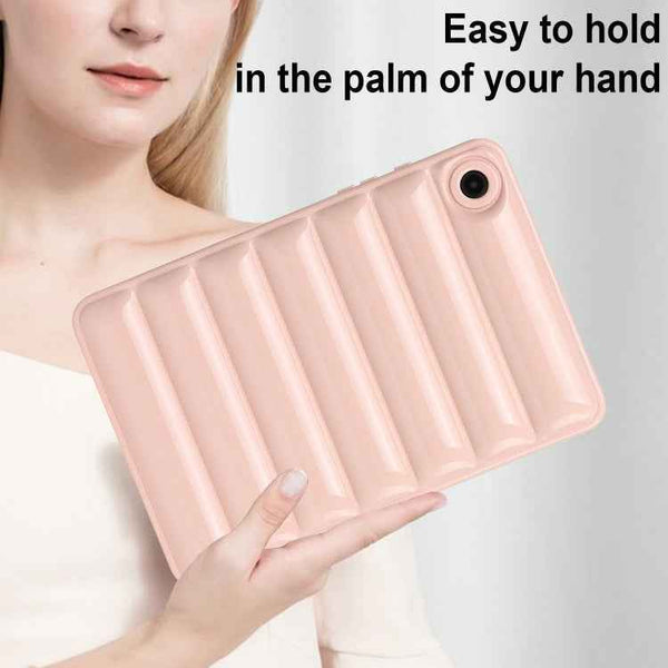 For Samsung Galaxy Tab S6 Lite P610 / P615 Eiderdown Cushion Shockproof Tablet Case(Pink)