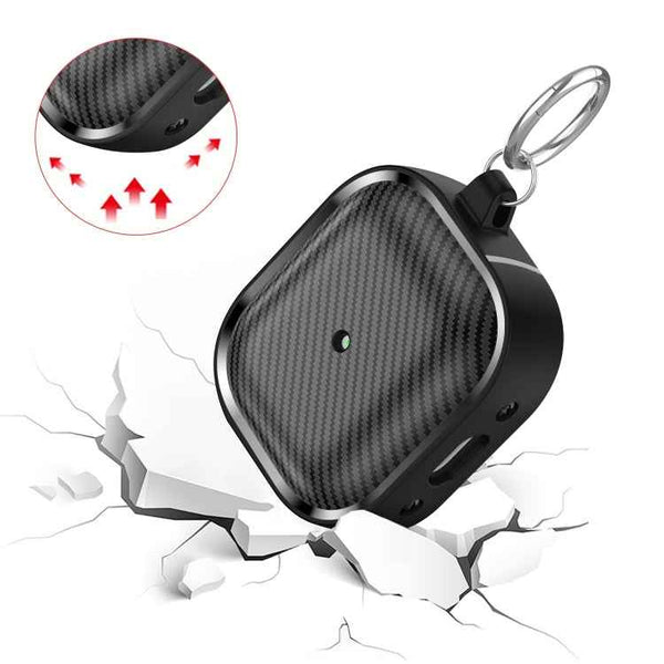 For AirPods 3 Photo Frame Carbon Fiber Series Earphone Case(Black)