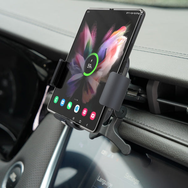 S7 Dual Coil Car Phone Holder Wireless Charger