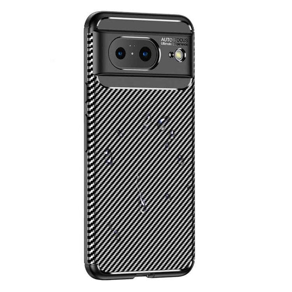 For Google Pixel 8 Carbon Fiber Texture Shockproof TPU Phone Case(Black)