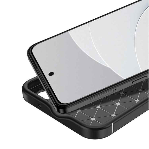 For Google Pixel 8 Carbon Fiber Texture Shockproof TPU Phone Case(Black)