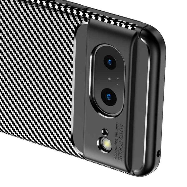 For Google Pixel 8 Carbon Fiber Texture Shockproof TPU Phone Case(Black)