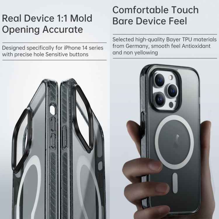 Rock Crystal Armor Shockproof Magsafe Phone Case, For iPhone 14 Pro Max