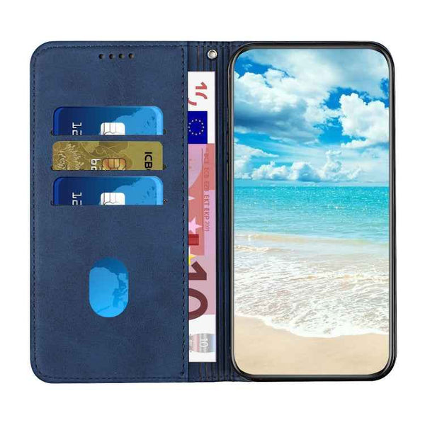 For Google Pixel 7a Diamond Pattern Skin Feel Magnetic Leather Phone Case(Blue)