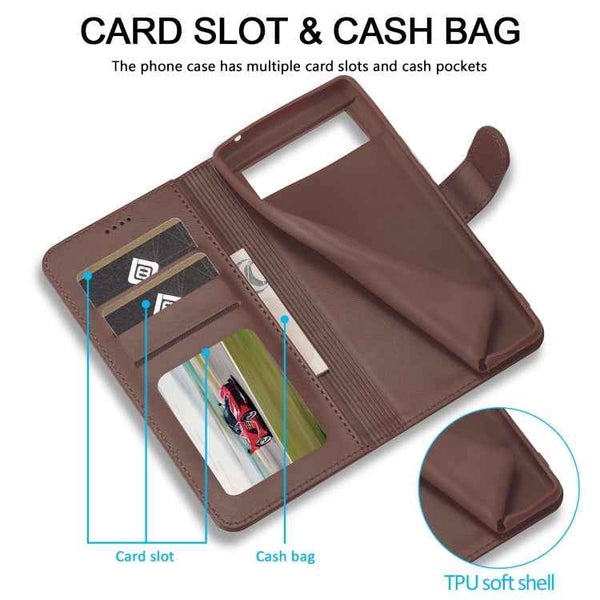 LC.IMEEKE Calf Texture Flip Leather Phone Case, For Google Pixel 7a, For Google Pixel 6a