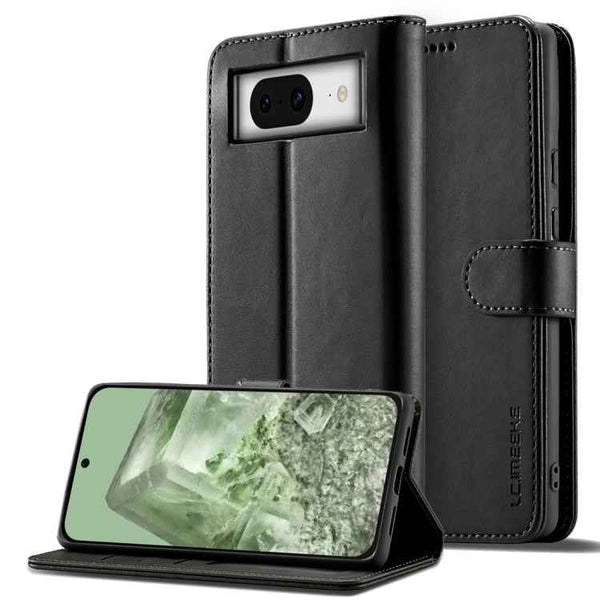 LC.IMEEKE Calf Texture Flip Leather Phone Case, For Google Pixel 9 Pro XL, For Google Pixel 9 / 9 Pro, For Google Pixel 8a, For Google Pixel 8
