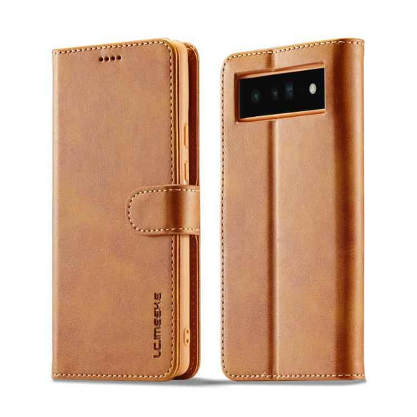 LC.IMEEKE Calf Texture Flip Leather Phone Case, For Google Pixel 7a, For Google Pixel 6a