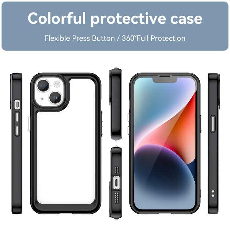 Colorful Series Acrylic + TPU Phone Case, For iPhone 15