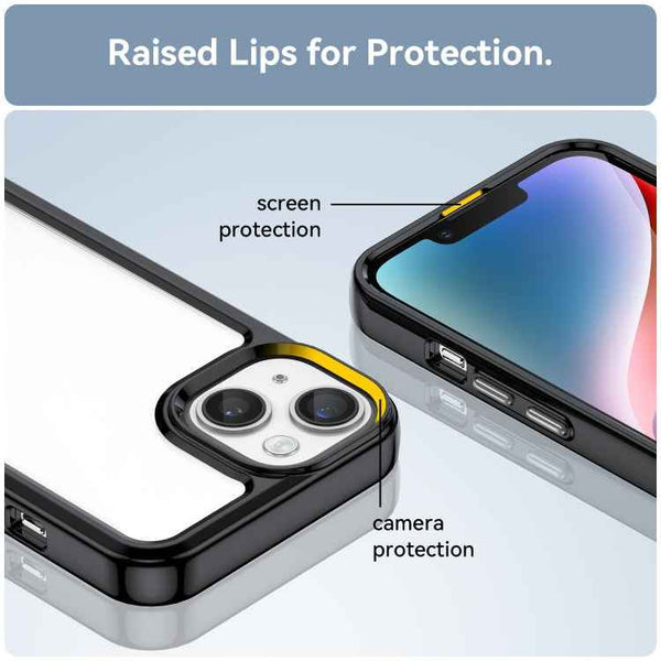 Colorful Series Acrylic + TPU Phone Case, For iPhone 15