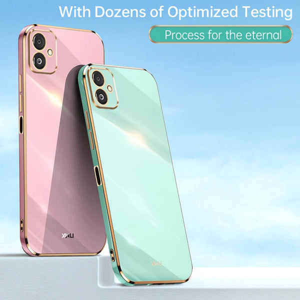 XINLI Straight Edge 6D Electroplate TPU Phone Case