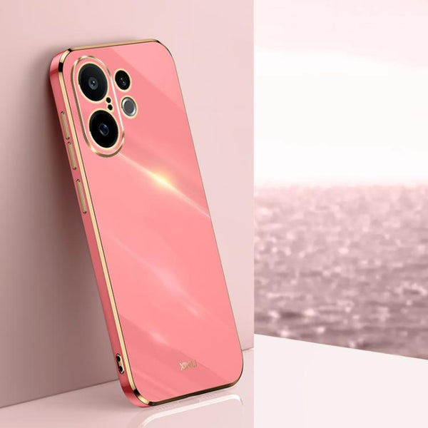 XINLI Straight Edge 6D Electroplate TPU Phone Case