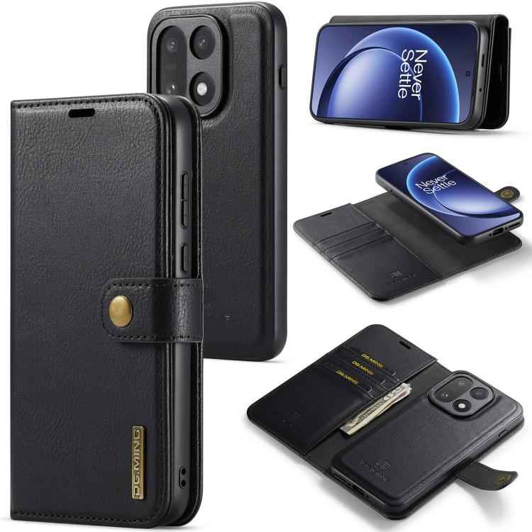 DG.MING Crazy Horse Texture Detachable Magnetic Leather Case, For OnePlus 15, For OnePlus 12, For OnePlus 11