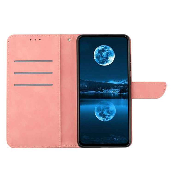 For Sony Xperia 10 V Stitching Embossed Leather Phone Case(Pink)