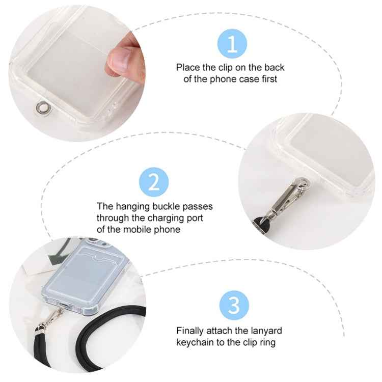 Universal Mixed Color Mobile Phone Lanyard (Black Yellow)