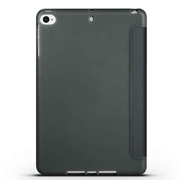 For iPad mini 5 / 4 / 3 / 2 / 1 3-folding TPU Horizontal Flip Leather Tablet Case with Holder(Black)