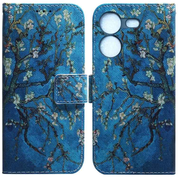 Coloured Drawing Flip Leather Phone Case, For Tecno Pova 5