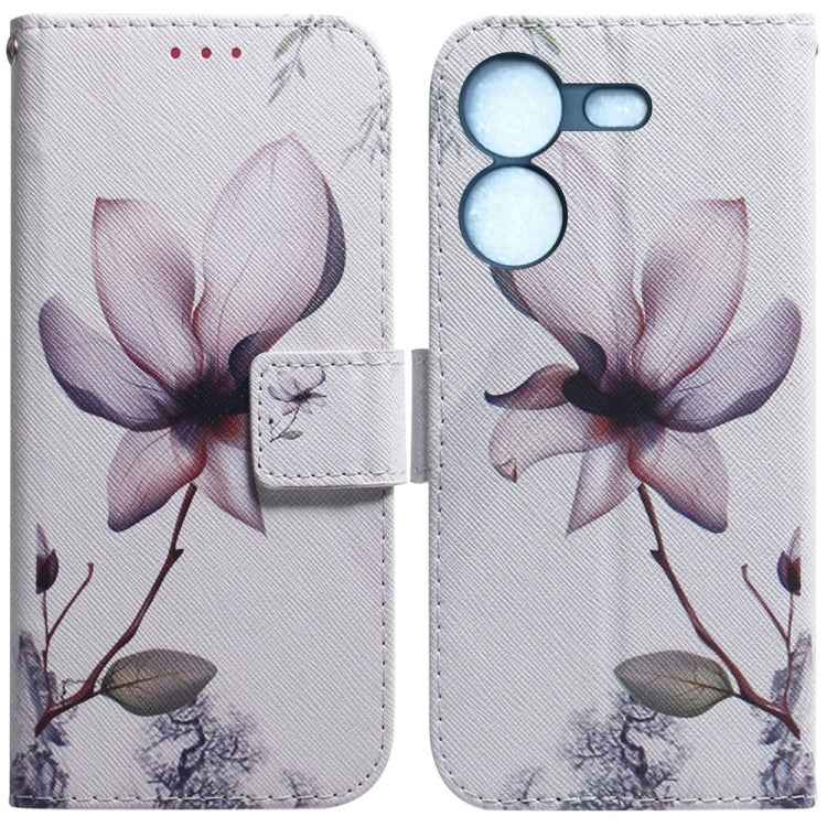 Coloured Drawing Flip Leather Phone Case, For Tecno Pova 5