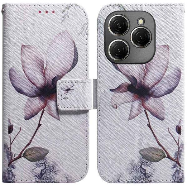 Coloured Drawing Flip Leather Phone Case, For Tecno Spark 20 Pro+ 4G, For Tecno Spark 20 Pro