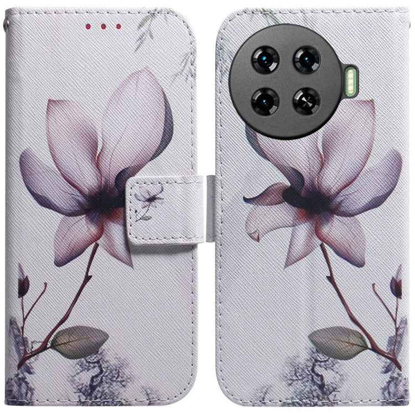 Coloured Drawing Flip Leather Phone Case, For Tecno Spark 20 Pro+ 4G, For Tecno Spark 20 Pro
