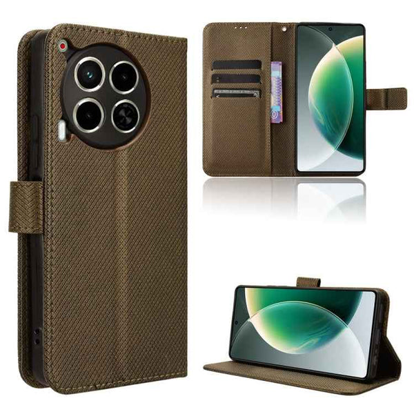 Diamond Texture Leather Phone Case, For Tecno Pova 6 4G, For Tecno Camon 30 Pro 5G, For Tecno Camon 30 5G / 4G, For Tecno Pova 6 Pro 5G