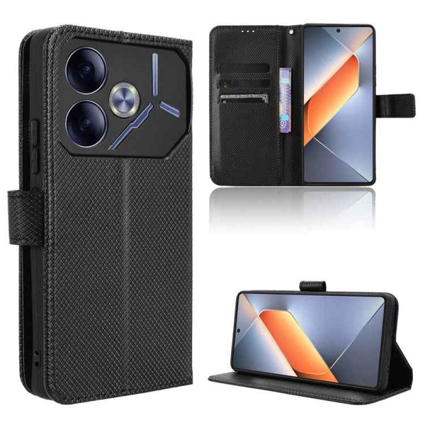 Diamond Texture Leather Phone Case, For Tecno Pova 6 4G, For Tecno Camon 30 Pro 5G, For Tecno Camon 30 5G / 4G, For Tecno Pova 6 Pro 5G