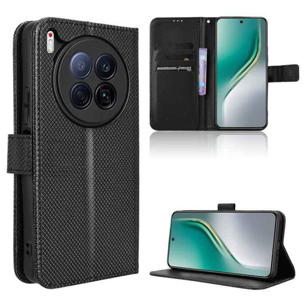 Diamond Texture Leather Phone Case, For Tecno Camon 40 Pro 4G / 5G, For Tecno Camon 40 Premier 5G, For Tecno Camon 40 4G, For Tecno Camon 30S 4G / 30S Pro 4G