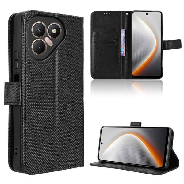 Diamond Texture Leather Phone Case, For Tecno Pova 7 Ultra 5G, For Tecno Pova 7 4G, For Tecno Spark Go 2 4G, For Tecno Pova Curve 5G