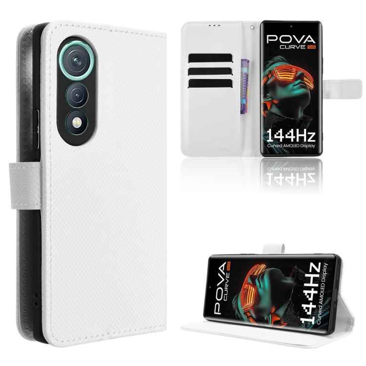 Diamond Texture Leather Phone Case, For Tecno Pova 7 Ultra 5G, For Tecno Pova 7 4G, For Tecno Spark Go 2 4G, For Tecno Pova Curve 5G